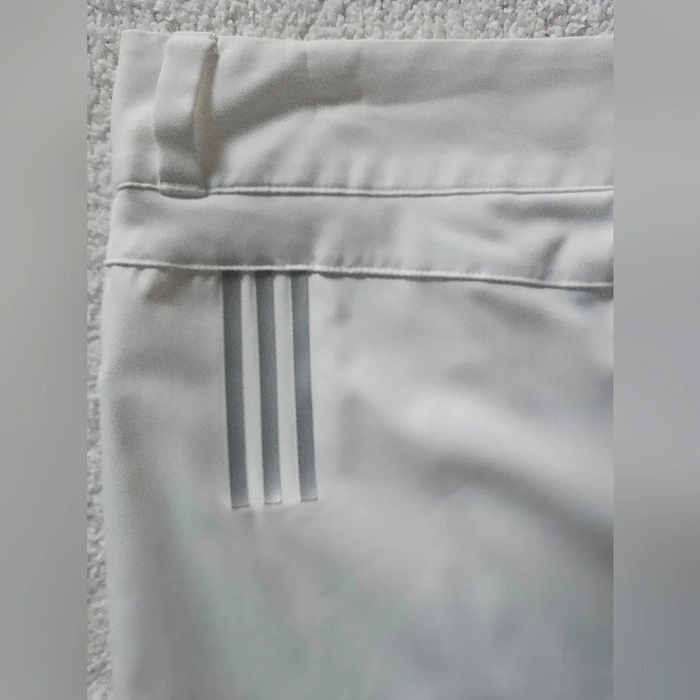 ADIDAS White Athletic Golf Tennis 3-Stripes White Skort | SZ 4 - Picture 6 of 11